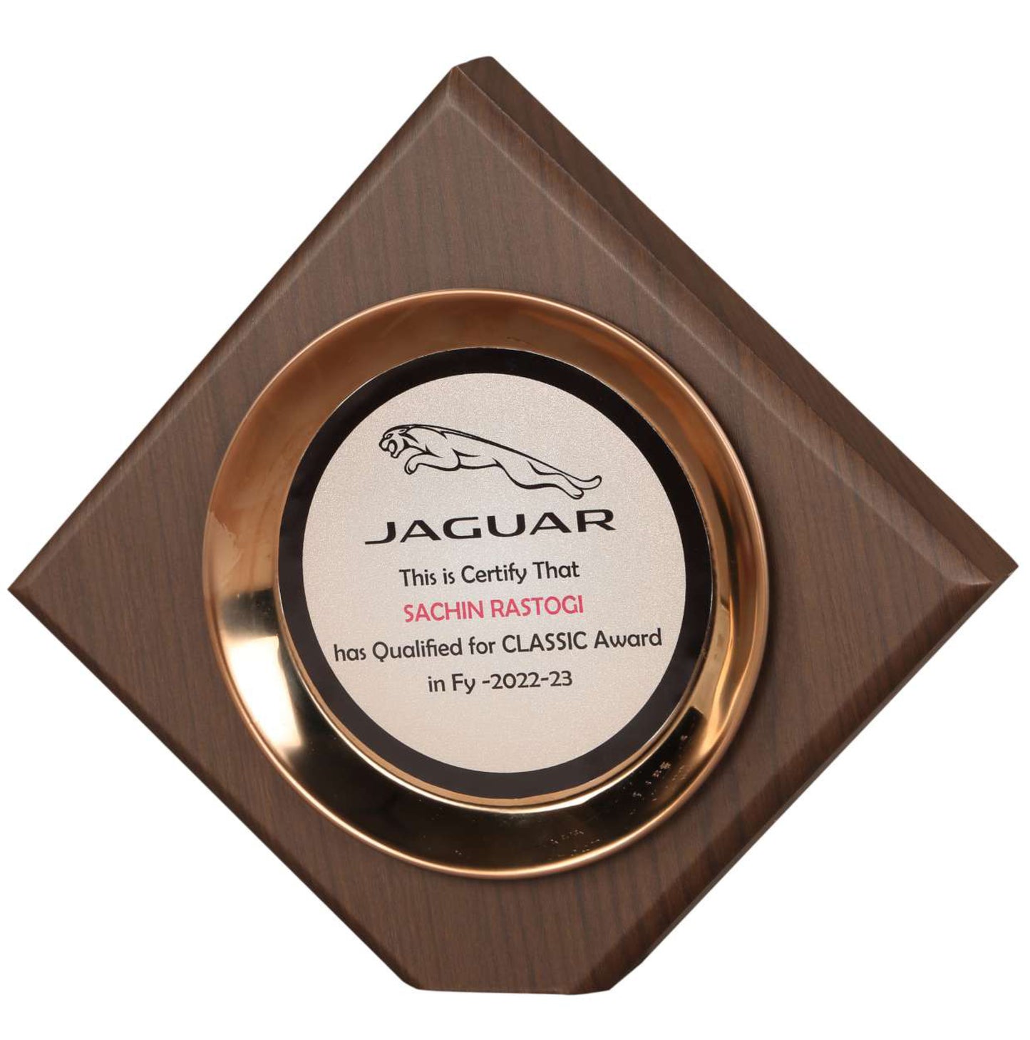 Squre Wooden Memento (9")