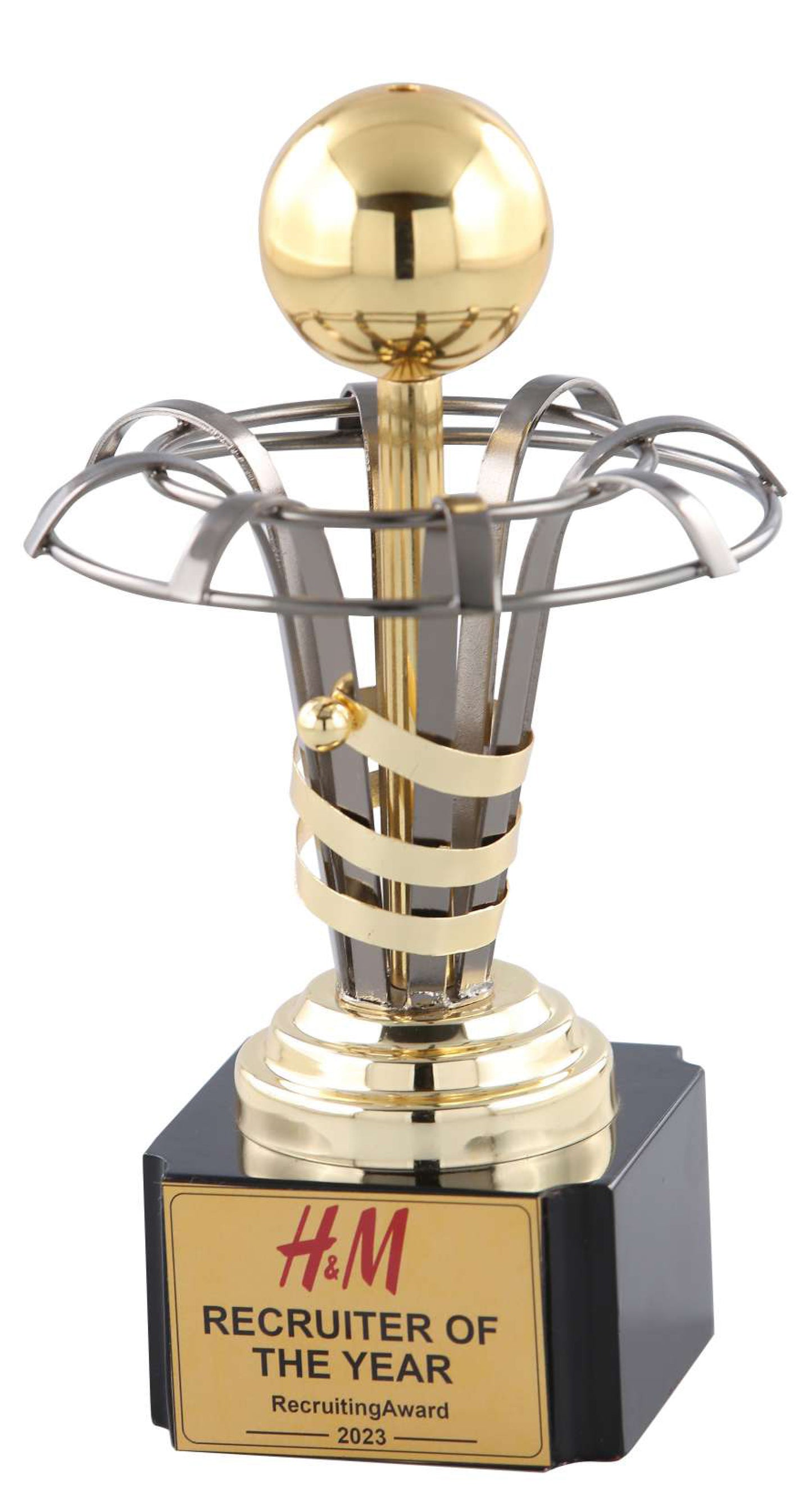 Round Metal Trophy (9")