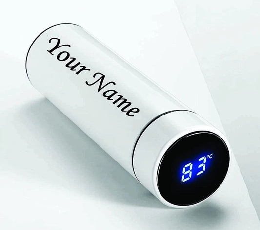 Customized Water Bottle with Temperature Display (White) 500ml